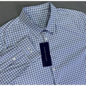 Ministry of Supply Shirt Mens 2XL Blue Archive Performance Vented Wicking New